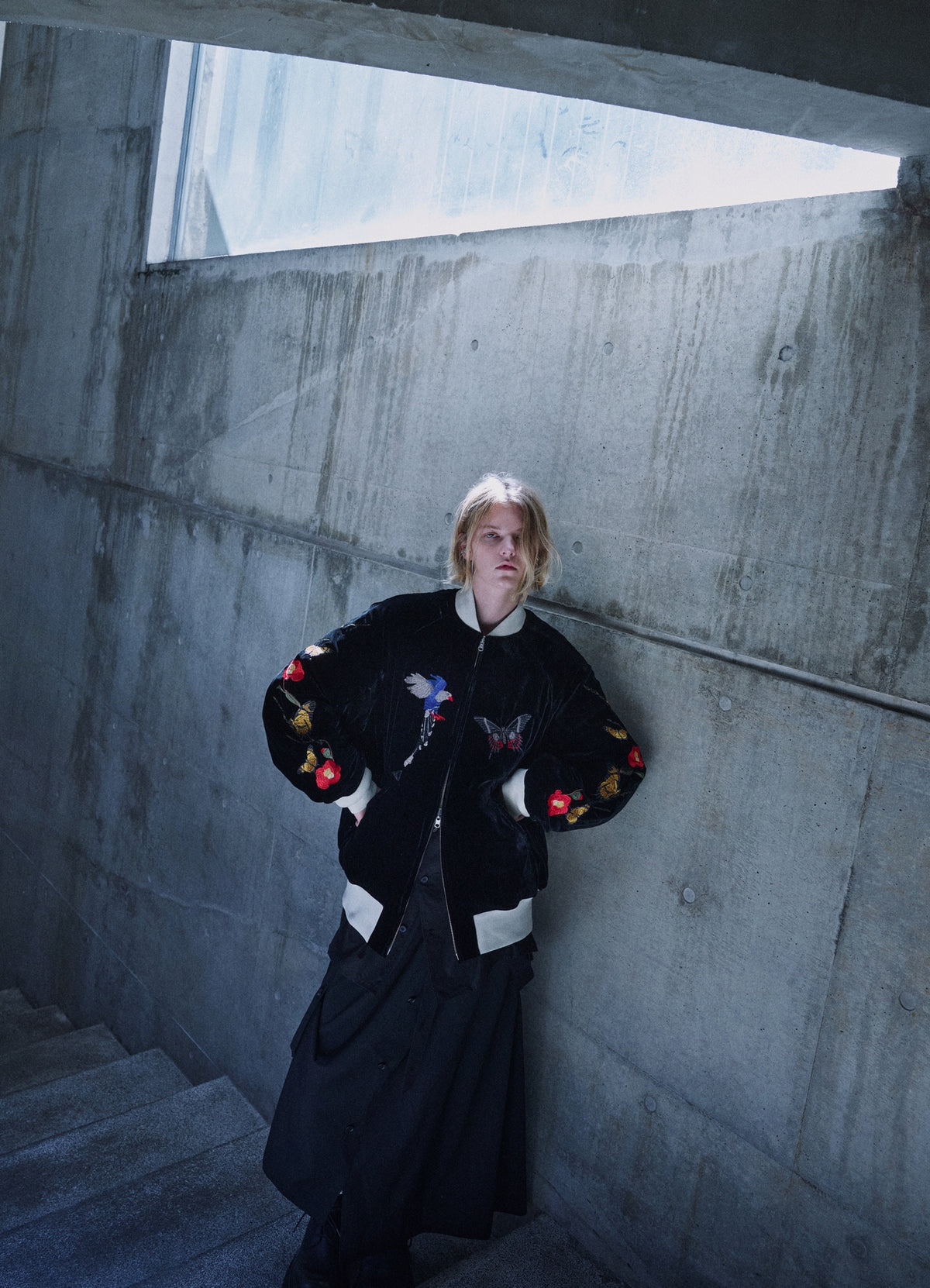 S'YTE X TAION EMBROIDERY REVERSIBLE BOMBER JACKET-S'YTE TOKYO
