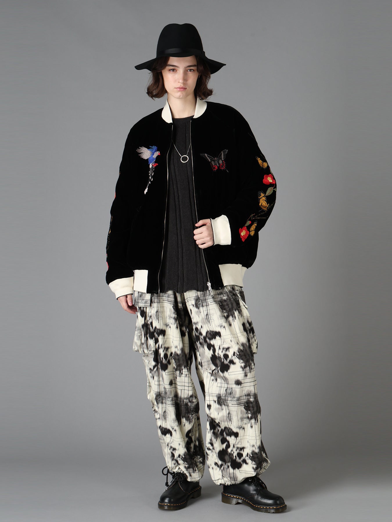 S'YTE X TAION EMBROIDERY REVERSIBLE BOMBER JACKET-S'YTE TOKYO