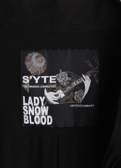 S'YTE X KAZUO KAMIMURA-LADY SNOWBLOOD PRINT LAYERED-FRONT SHIRT