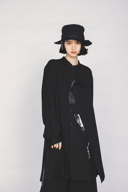 S'YTE X KAZUO KAMIMURA-LADY SNOWBLOOD PRINT LAYERED-FRONT SHIRT