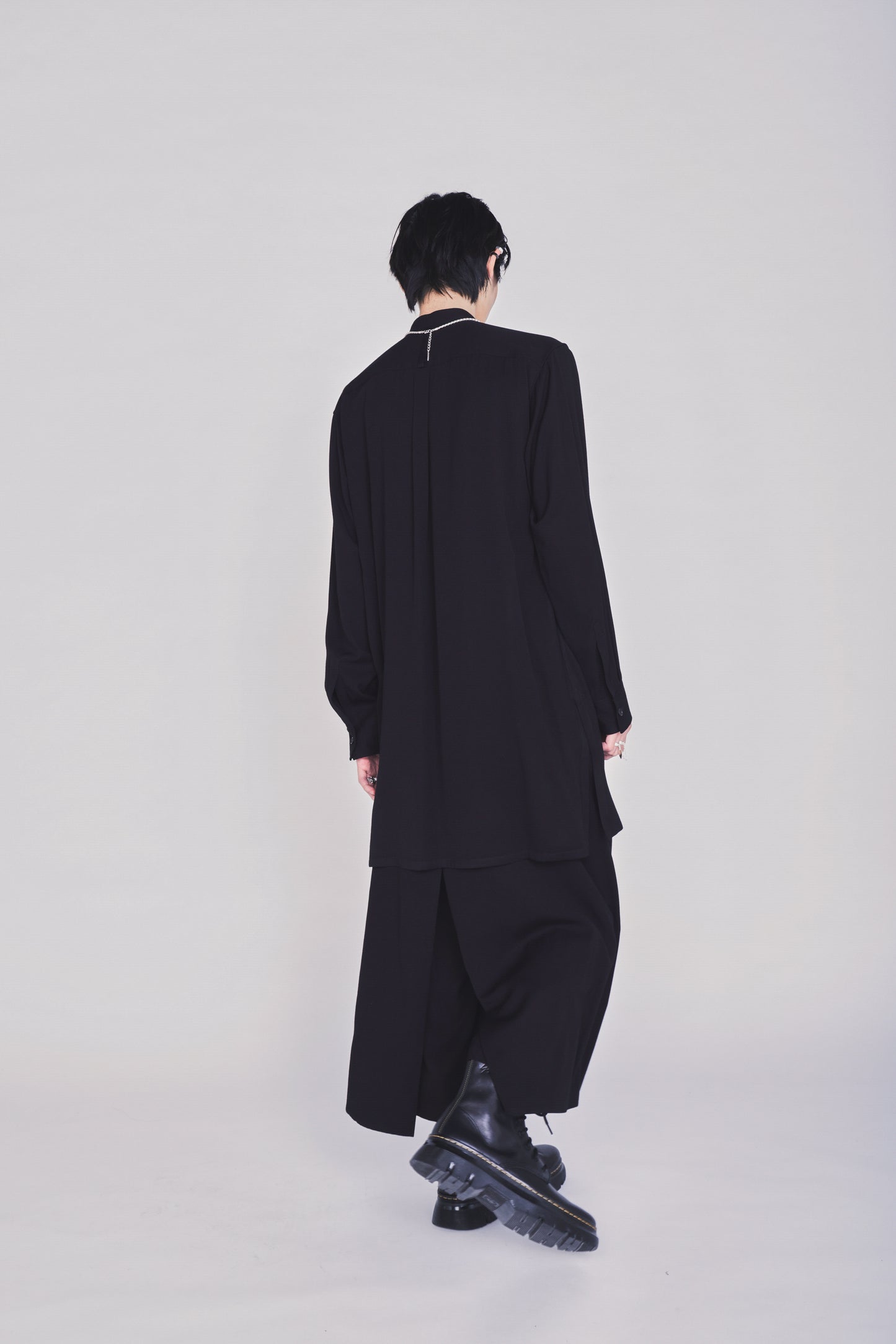 S'YTE X KAZUO KAMIMURA-LADY SNOWBLOOD PRINT LAYERED-FRONT SHIRT