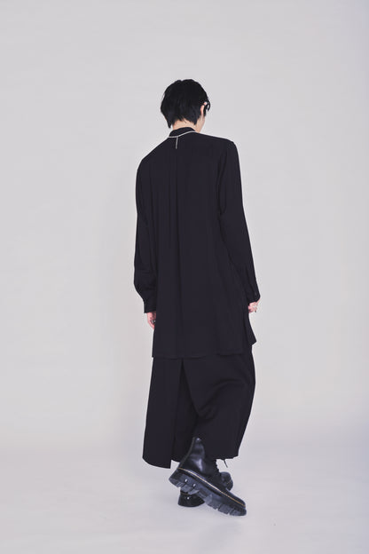 S'YTE X KAZUO KAMIMURA-LADY SNOWBLOOD PRINT LAYERED-FRONT SHIRT