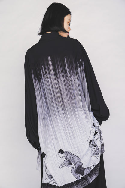 S'YTE X KAZUO KAMIMURA-LADY SNOWBLOOD NARRATIVE PRINT LONG SHIRT