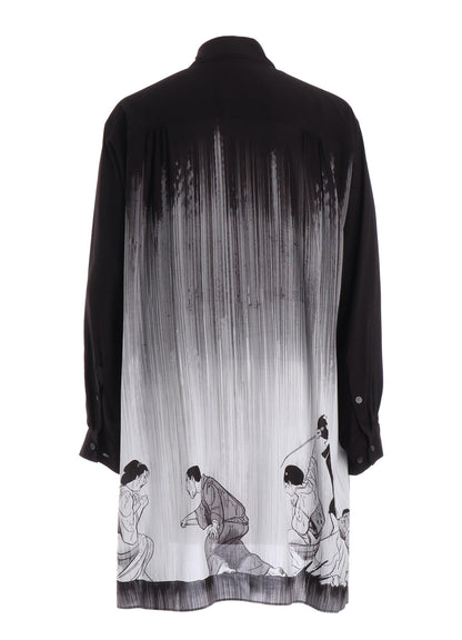 S'YTE X KAZUO KAMIMURA-LADY SNOWBLOOD NARRATIVE PRINT LONG SHIRT