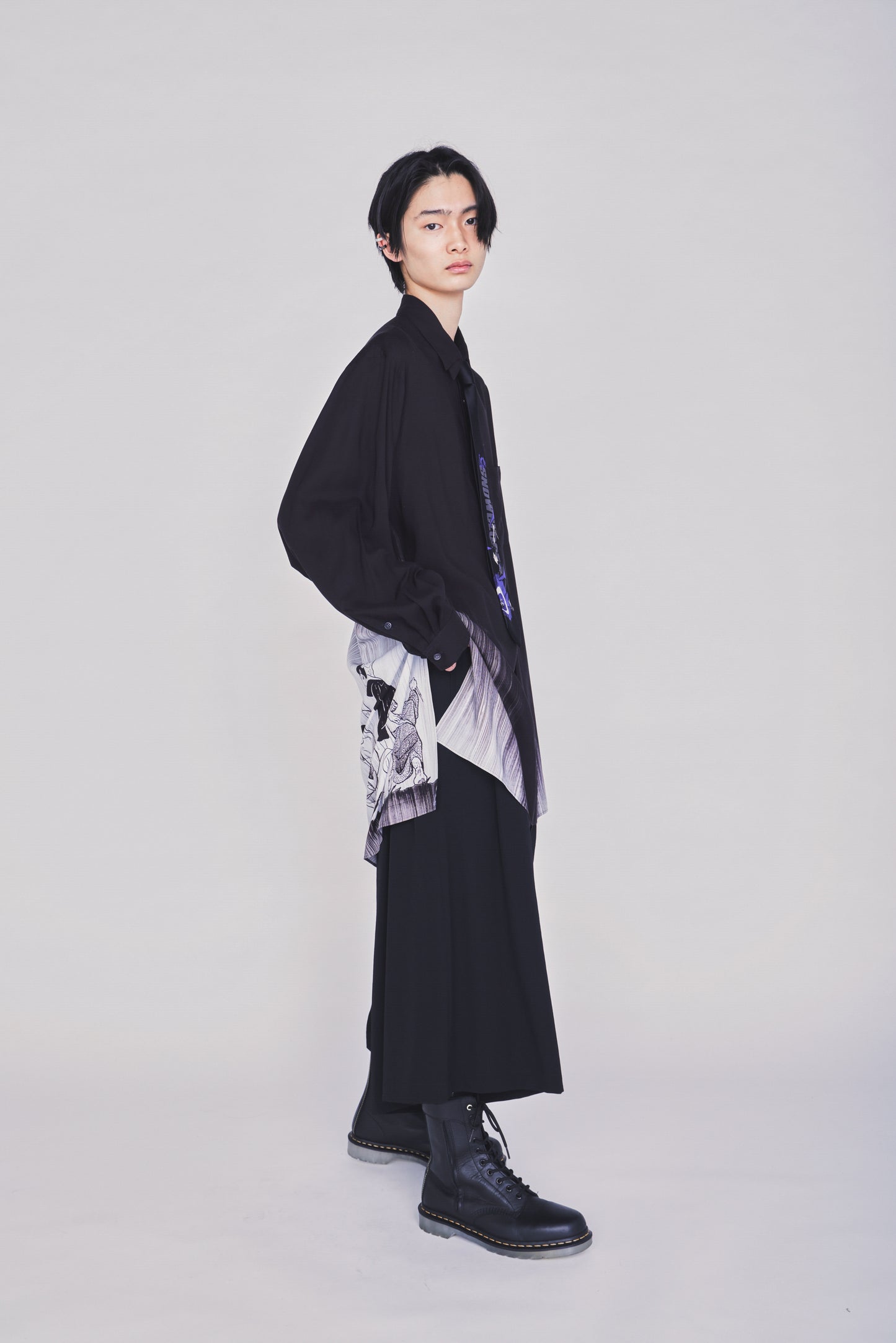 S'YTE X KAZUO KAMIMURA-LADY SNOWBLOOD NARRATIVE PRINT LONG SHIRT