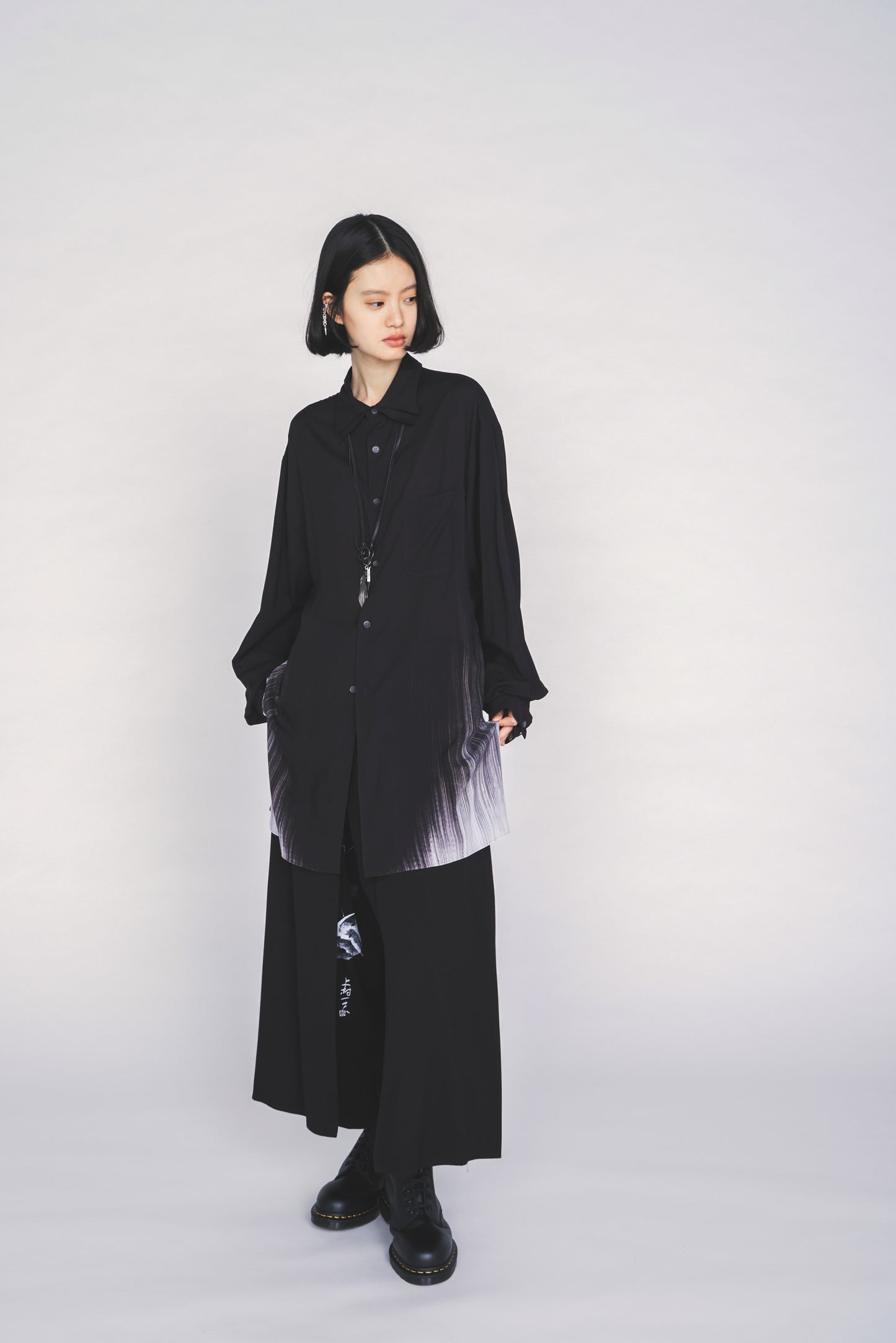 S'YTE X KAZUO KAMIMURA-LADY SNOWBLOOD NARRATIVE PRINT LONG SHIRT