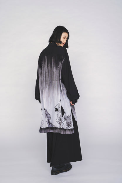 S'YTE X KAZUO KAMIMURA-LADY SNOWBLOOD NARRATIVE PRINT LONG SHIRT