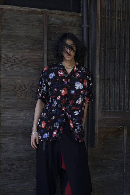 S'YTE X KAZUO KAMIMURA-ICONIC CHARACTER ALL-OVER PRINT SHORT-SLEEVE SHIRT