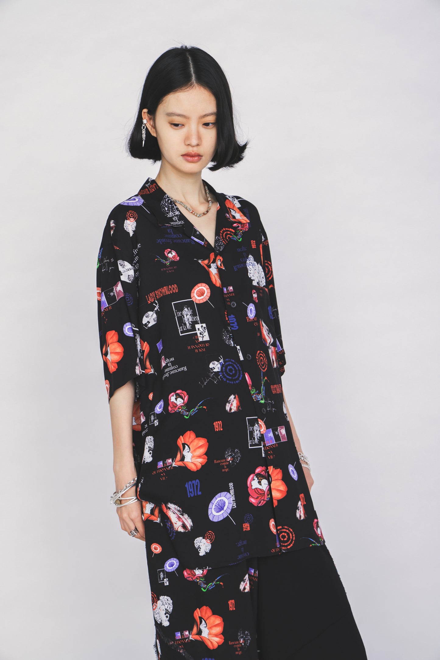 S'YTE X KAZUO KAMIMURA-ICONIC CHARACTER ALL-OVER PRINT SHORT-SLEEVE SHIRT