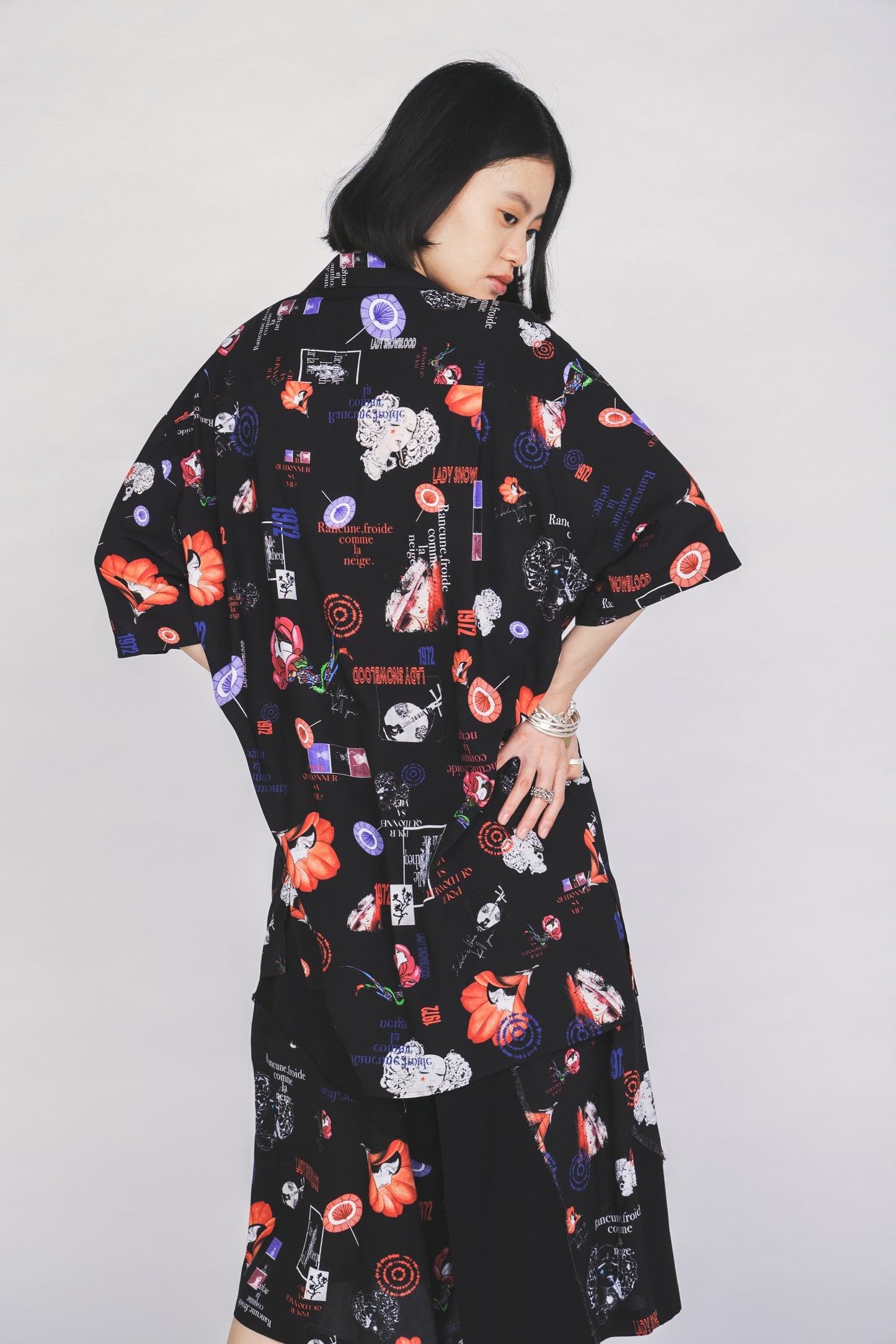 S'YTE X KAZUO KAMIMURA-ICONIC CHARACTER ALL-OVER PRINT SHORT-SLEEVE SHIRT
