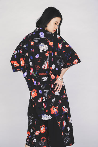 S'YTE X KAZUO KAMIMURA-ICONIC CHARACTER ALL-OVER PRINT SHORT-SLEEVE SHIRT