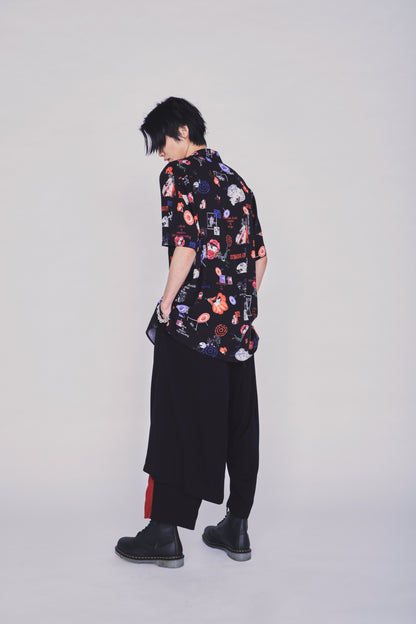 S'YTE X KAZUO KAMIMURA-ICONIC CHARACTER ALL-OVER PRINT SHORT-SLEEVE SHIRT