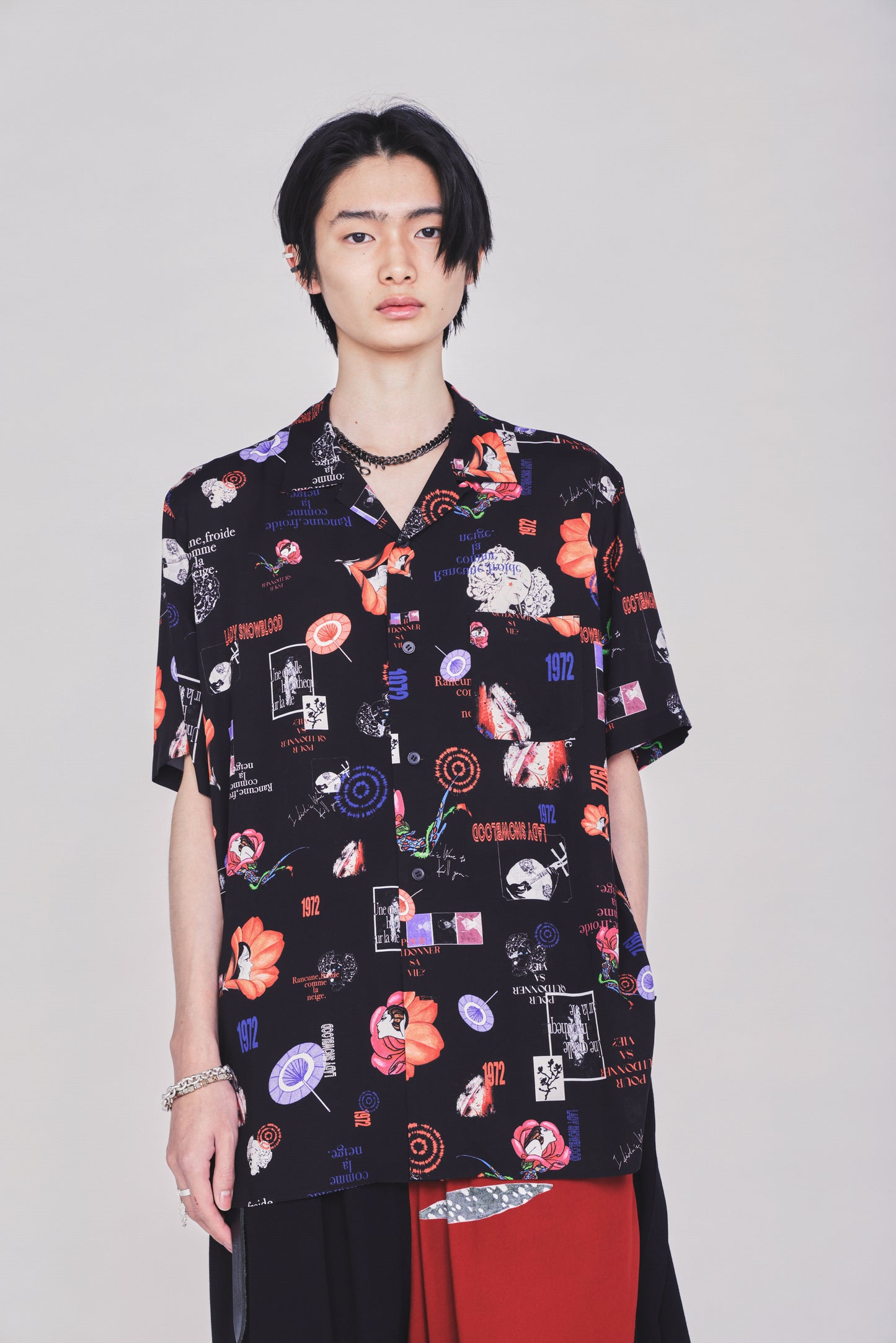 S'YTE X KAZUO KAMIMURA-ICONIC CHARACTER ALL-OVER PRINT SHORT-SLEEVE SHIRT