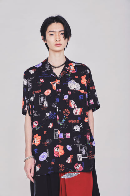 S'YTE X KAZUO KAMIMURA-ICONIC CHARACTER ALL-OVER PRINT SHORT-SLEEVE SHIRT