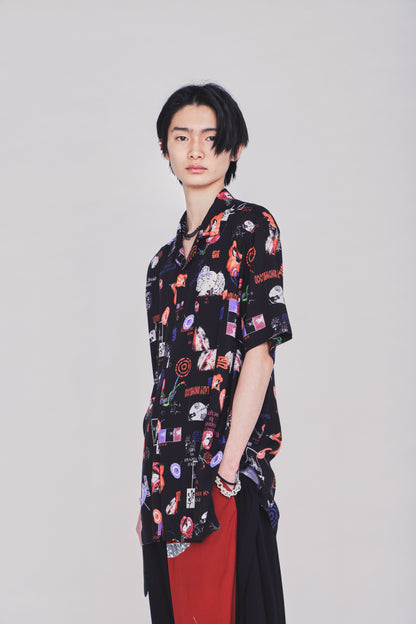 S'YTE X KAZUO KAMIMURA-ICONIC CHARACTER ALL-OVER PRINT SHORT-SLEEVE SHIRT