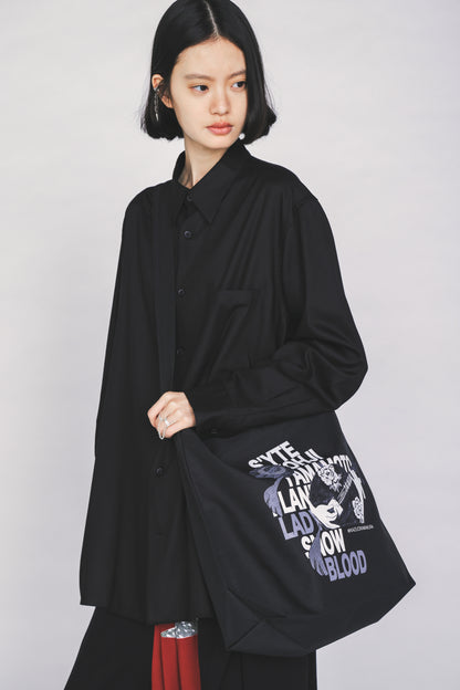 S'YTE X KAZUO KAMIMURA-LADY SNOWBLOOD DOUBLE-SIDED PRINT TOTE BAG