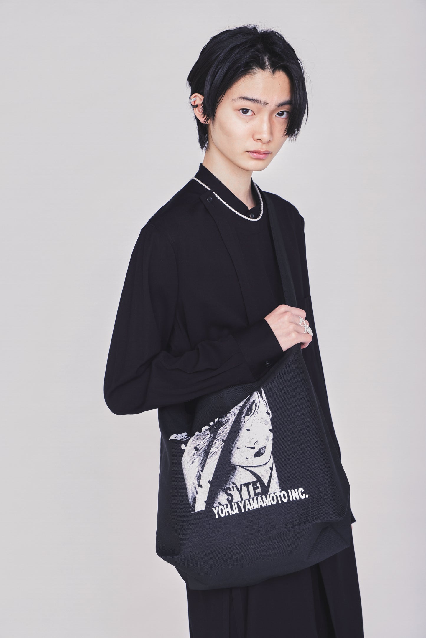 S'YTE X KAZUO KAMIMURA-LADY SNOWBLOOD DOUBLE-SIDED PRINT TOTE BAG