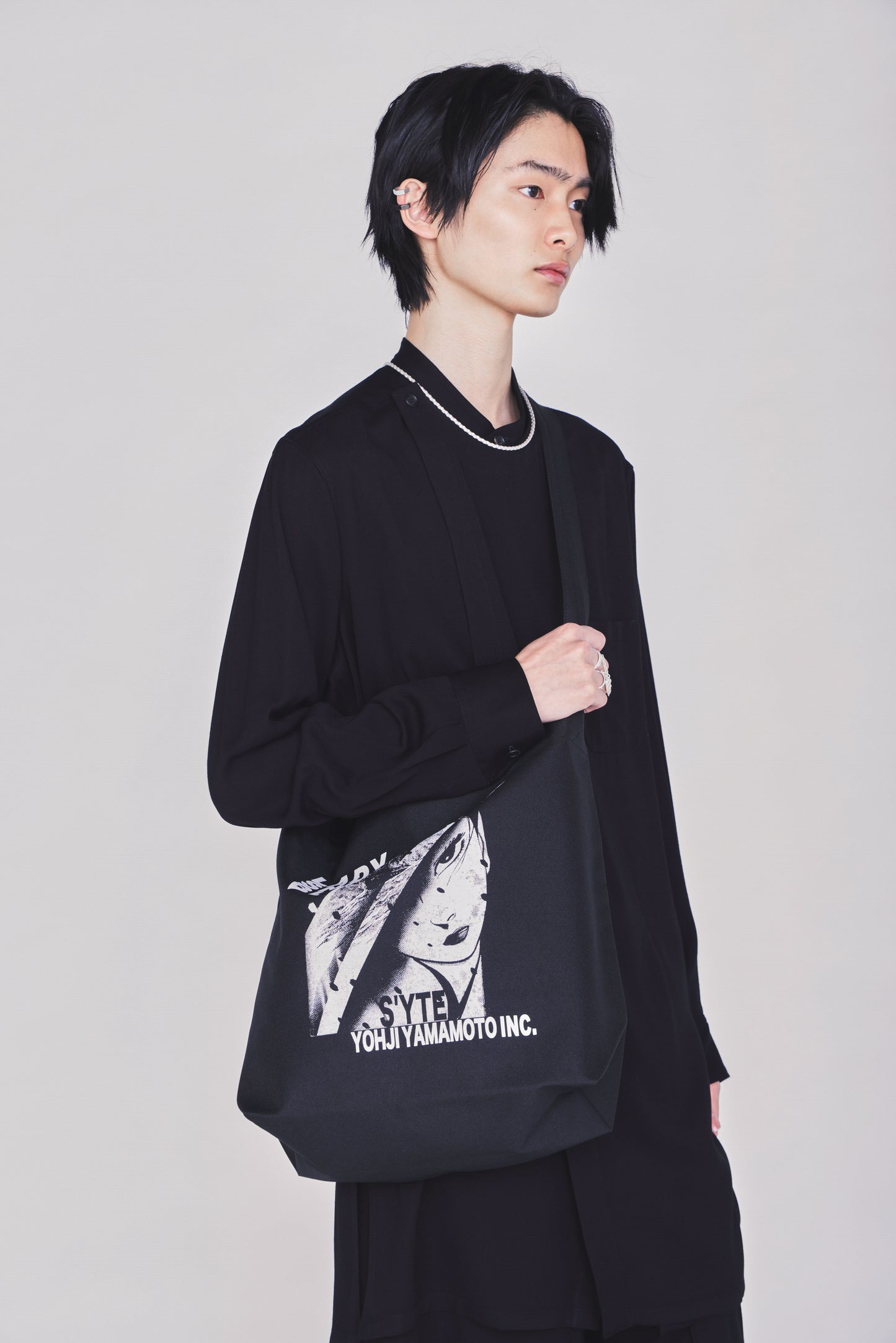 S'YTE X KAZUO KAMIMURA-LADY SNOWBLOOD DOUBLE-SIDED PRINT TOTE BAG