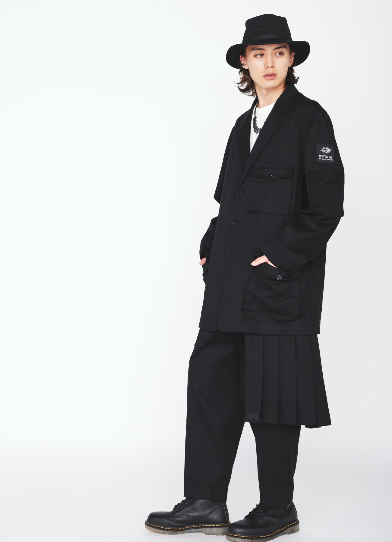 S'YTE × DICKIES-WORK-DETAIL JACKET WITH THREE FLAP POCKETS