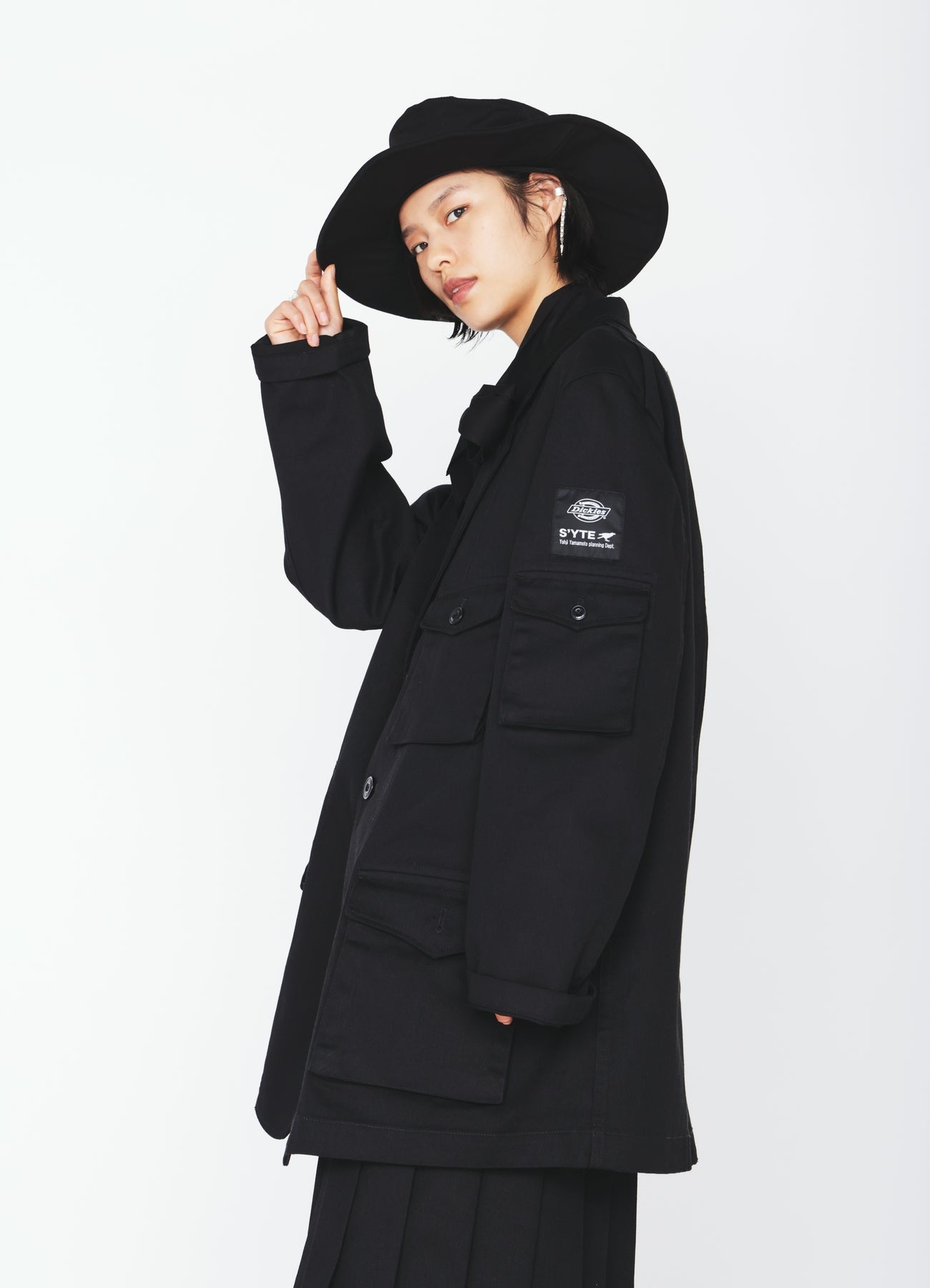 S'YTE × DICKIES-WORK-DETAIL JACKET WITH THREE FLAP POCKETS