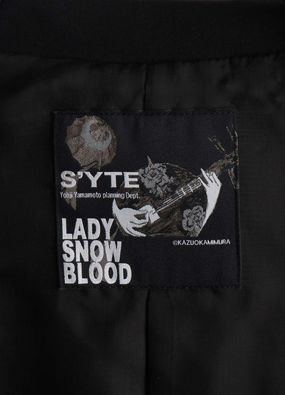 S'YTE X KAZUO KAMIMURA-LADY SNOWBLOOD PRINT DOUBLE-LAYER JACKET