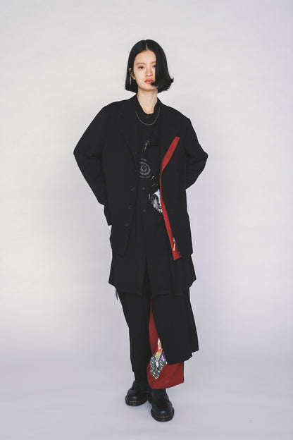 S'YTE X KAZUO KAMIMURA-LADY SNOWBLOOD PRINT DOUBLE-LAYER JACKET