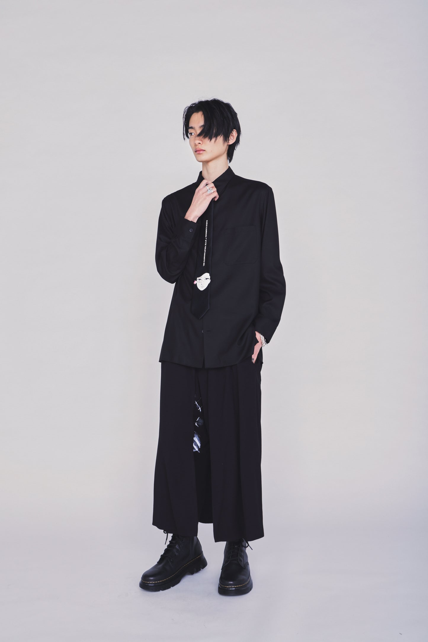 S'YTE X KAZUO KAMIMURA-DOUSEI JIDAI PRINT NECKTIE