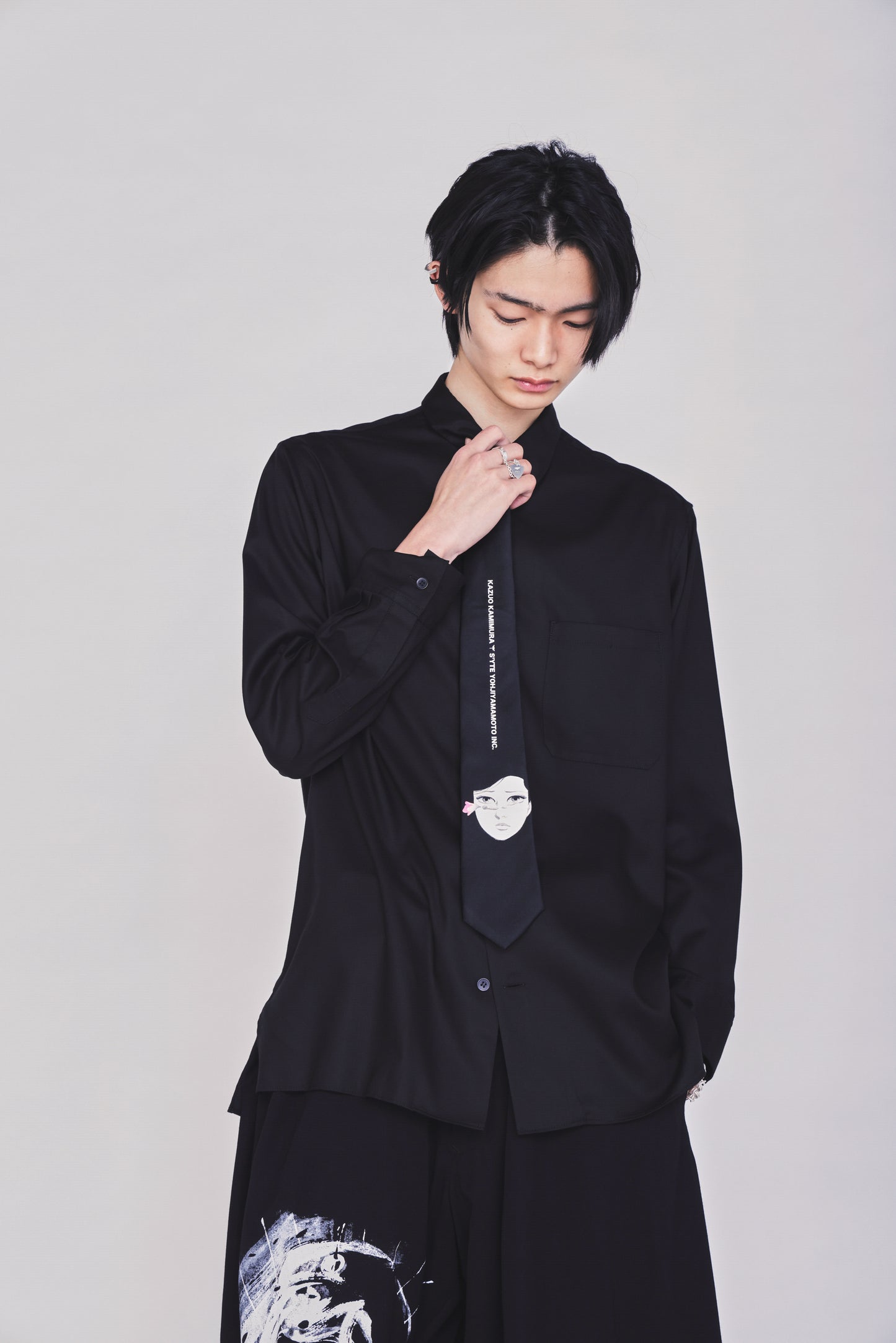 S'YTE X KAZUO KAMIMURA-DOUSEI JIDAI PRINT NECKTIE