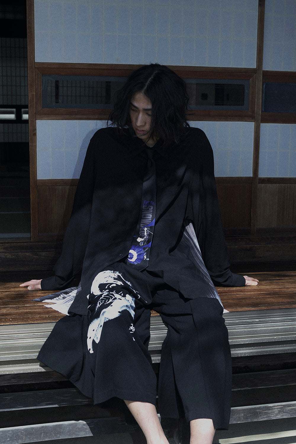 S'YTE X KAZUO KAMIMURA-LADY SNOWBLOOD PRINT NECKTIE – THE SHOP