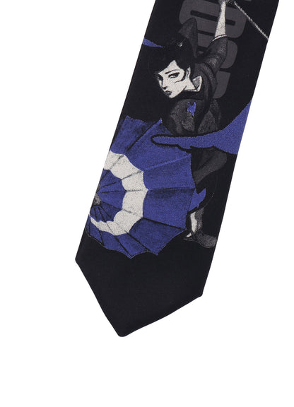 S'YTE X KAZUO KAMIMURA-LADY SNOWBLOOD PRINT NECKTIE