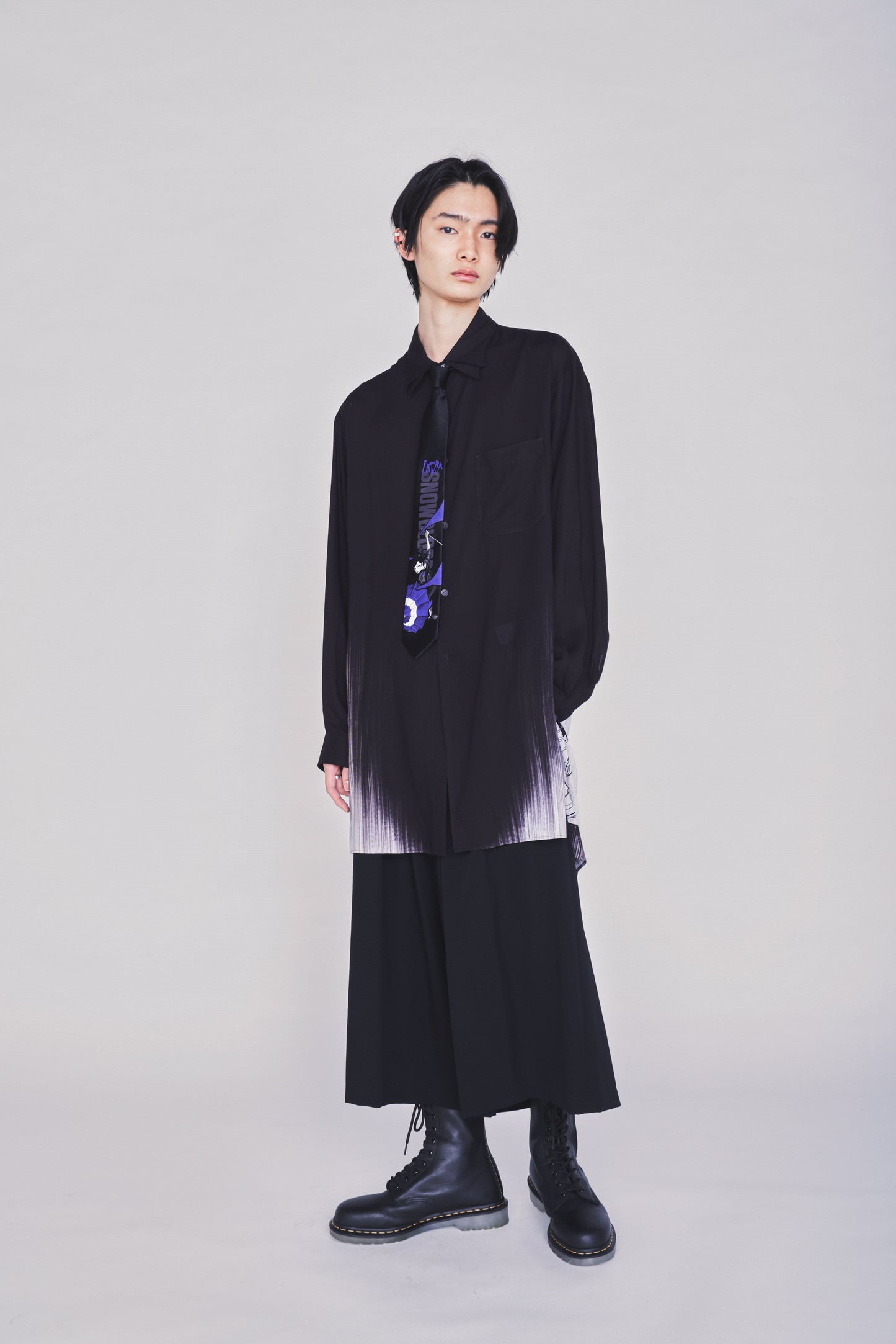 S'YTE X KAZUO KAMIMURA-LADY SNOWBLOOD PRINT NECKTIE