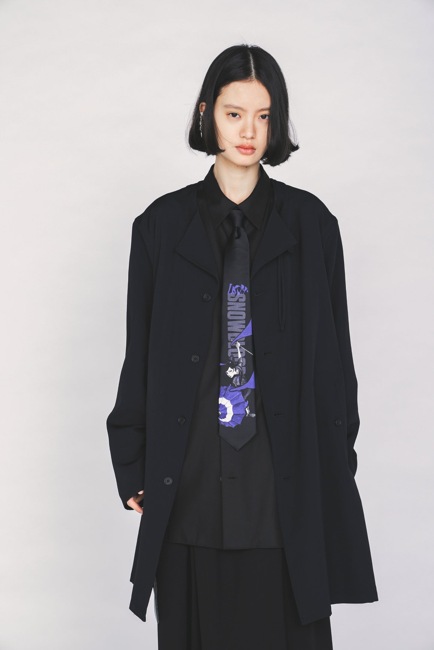 S'YTE X KAZUO KAMIMURA-LADY SNOWBLOOD PRINT NECKTIE
