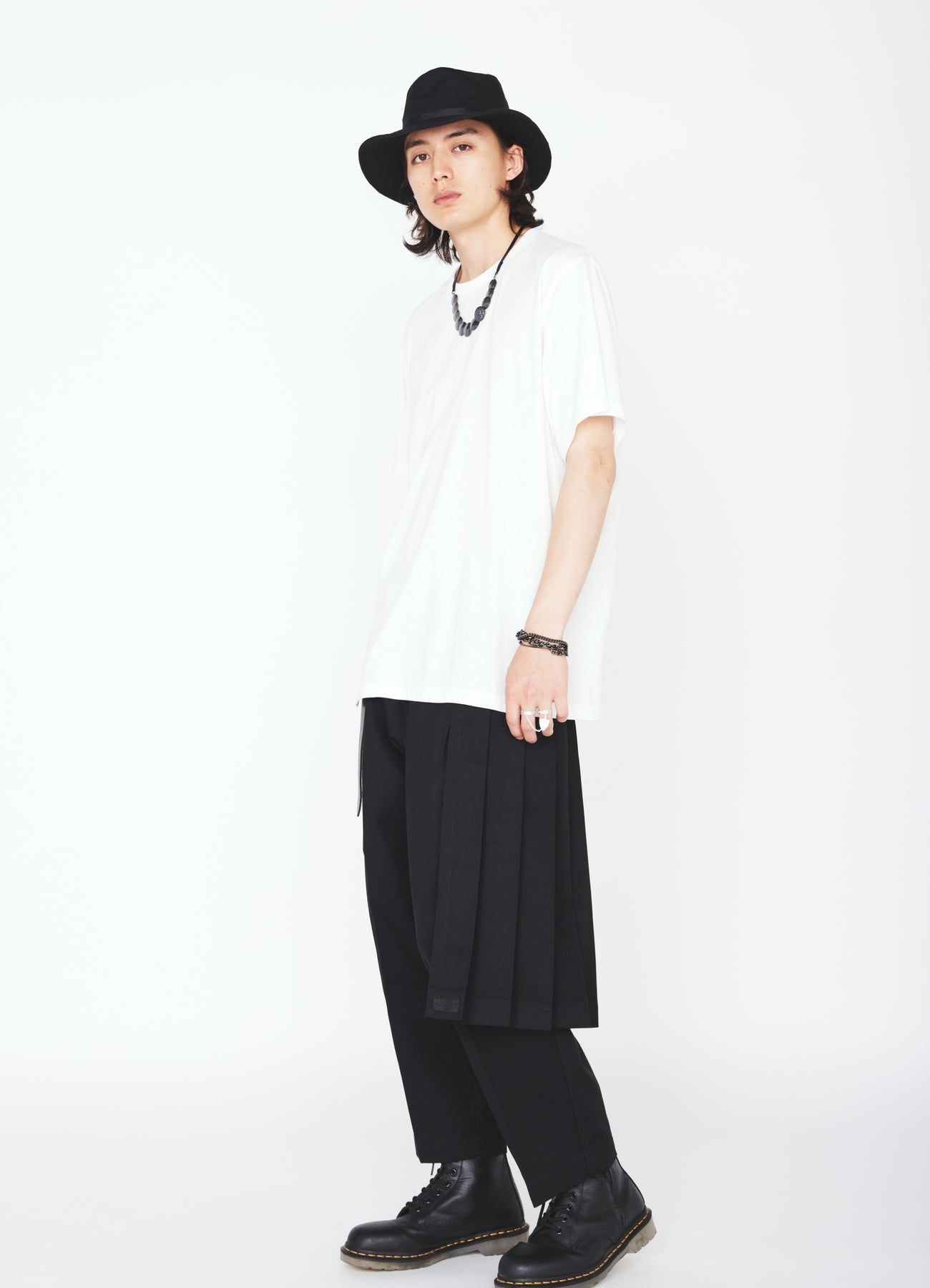 S'YTE × DICKIES-STRAIGHT PANTS WITH A REMOVABLE WRAP PANEL