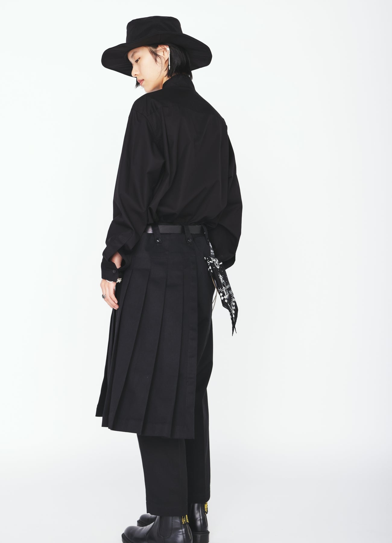 S'YTE × DICKIES-STRAIGHT PANTS WITH A REMOVABLE WRAP PANEL – THE