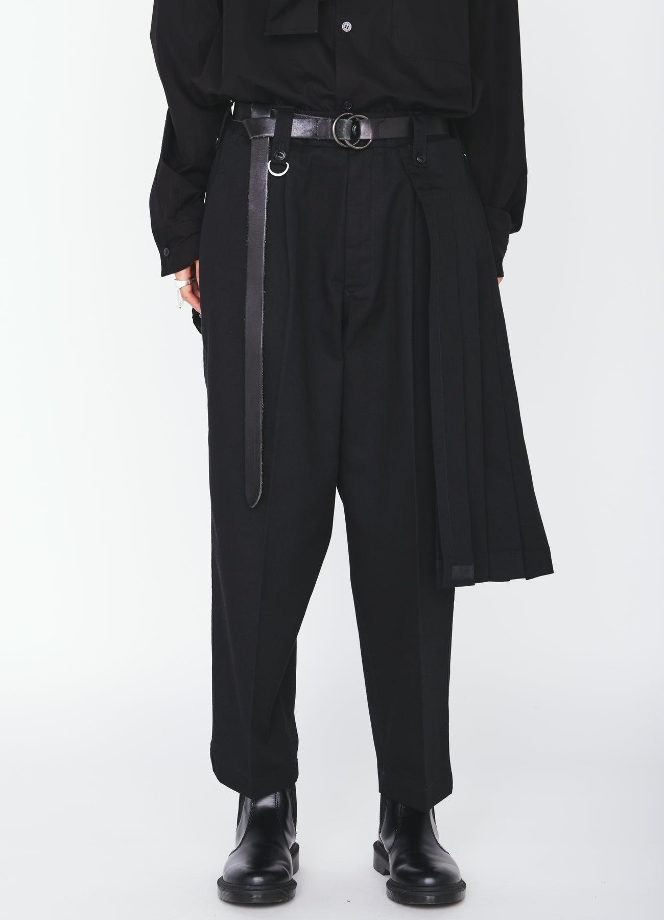 yohji yamamoto s'yte パンツ S'YTE × DICKIES-STRAIGHT PANTS WITH A REMOVABLE WRAP PANEL – THE