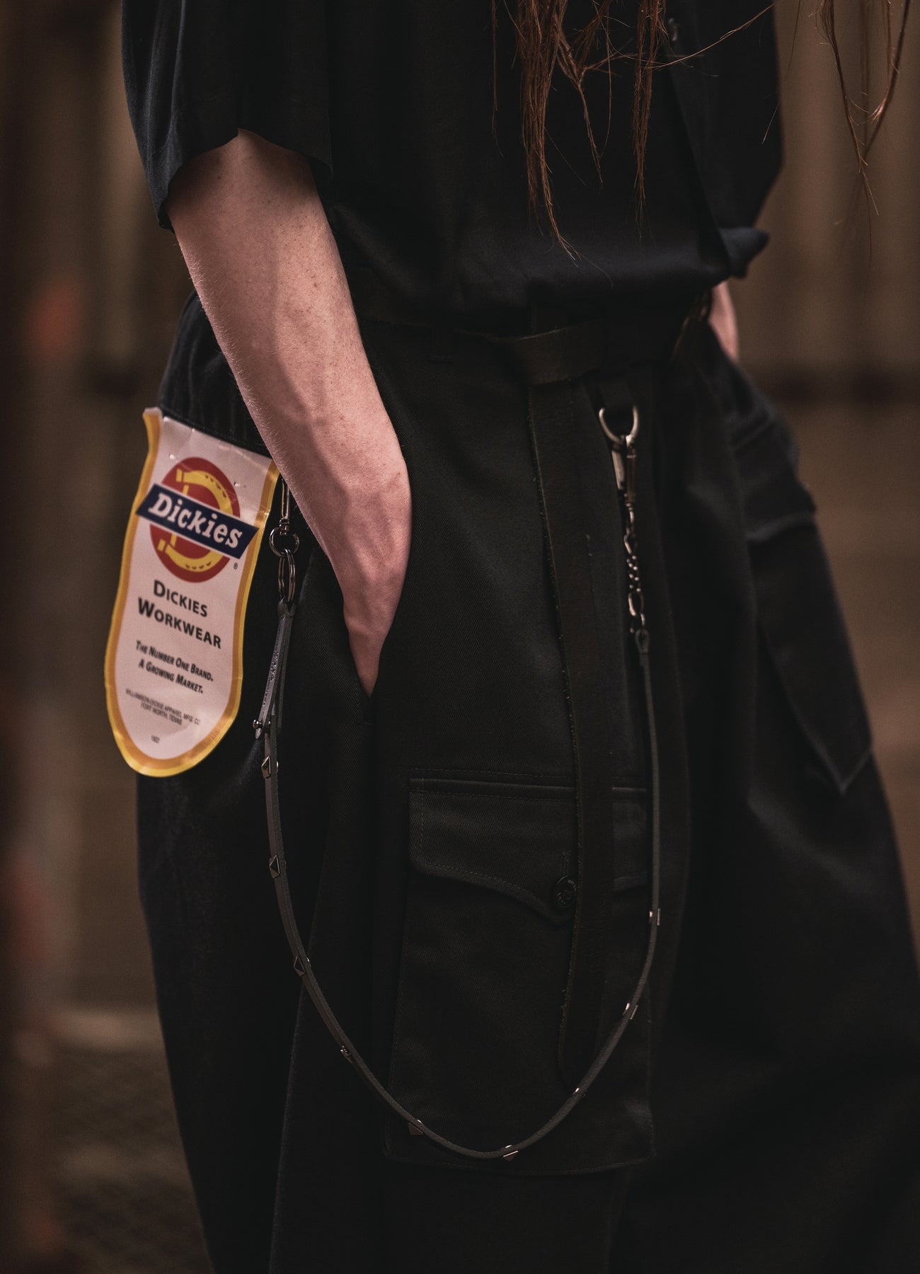 ペンペンペン S'YTE × DICKIES-ASYMMETRIC FLAP-POCKET TAPERED PANTS – THE SHOP