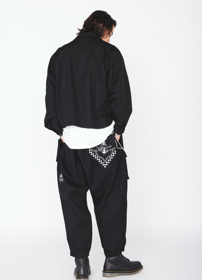 S'YTE × DICKIES-ASYMMETRIC FLAP-POCKET TAPERED PANTS