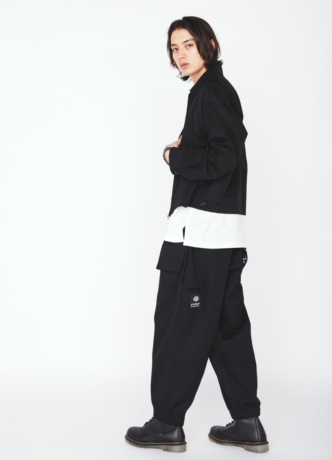 MA deshabille YVES ボトムス　Size38 S'YTE × DICKIES-ASYMMETRIC FLAP-POCKET TAPERED PANTS – THE SHOP
