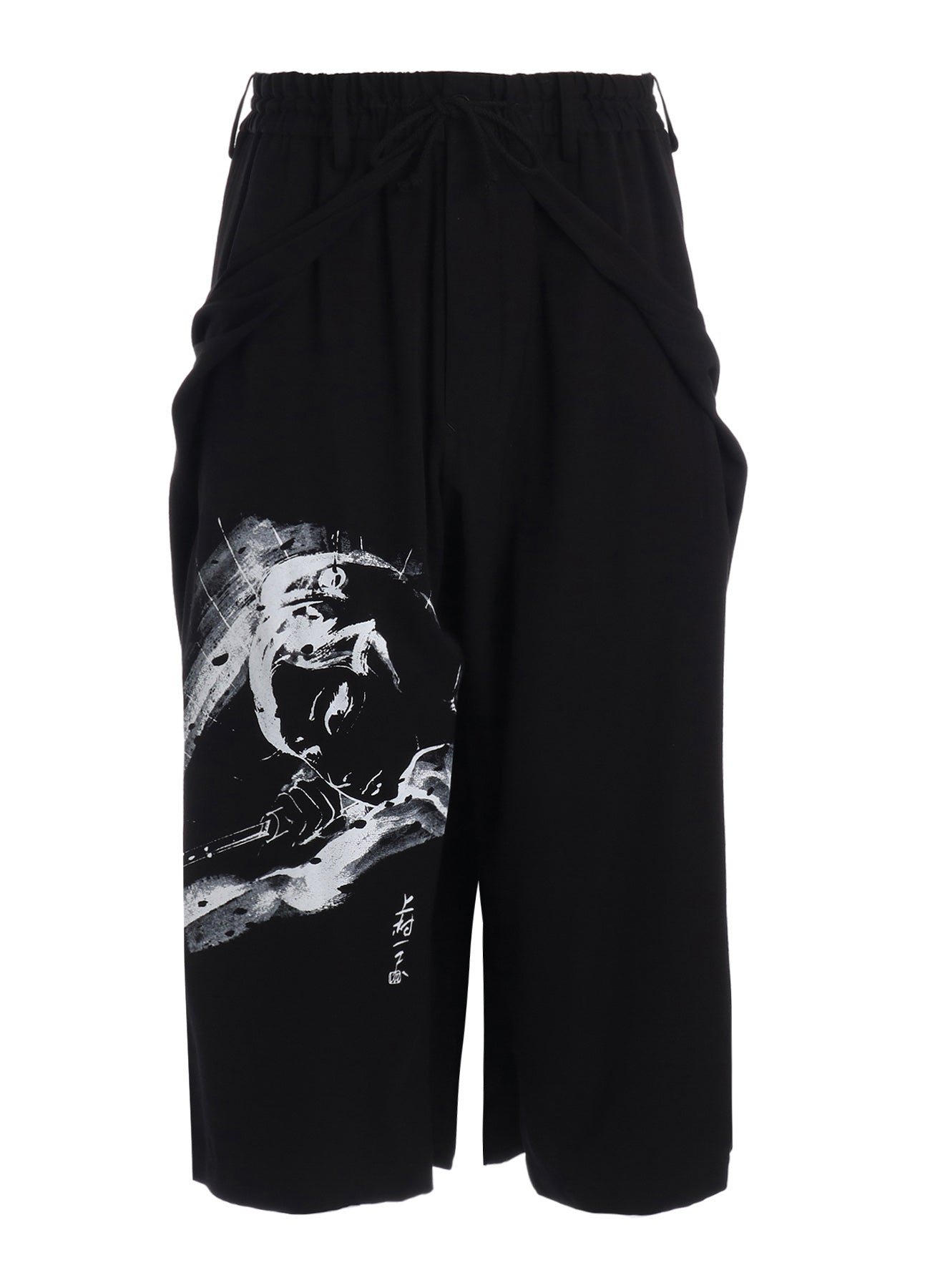 S'YTE X KAZUO KAMIMURA-LADY SNOWBLOOD PRINT DOUBLE-LAYER PANTS