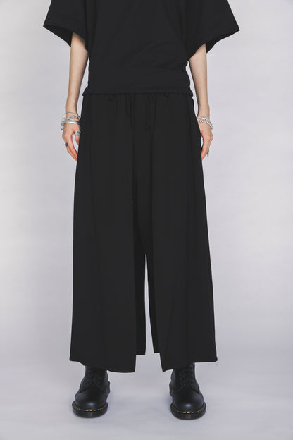 S'YTE X KAZUO KAMIMURA-LADY SNOWBLOOD PRINT DOUBLE-LAYER PANTS