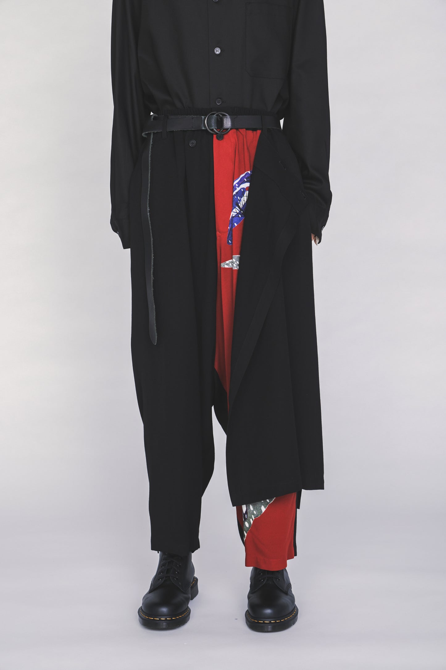 S'YTE X KAZUO KAMIMURA-LADY SNOWBLOOD PRINT WRAP PANTS