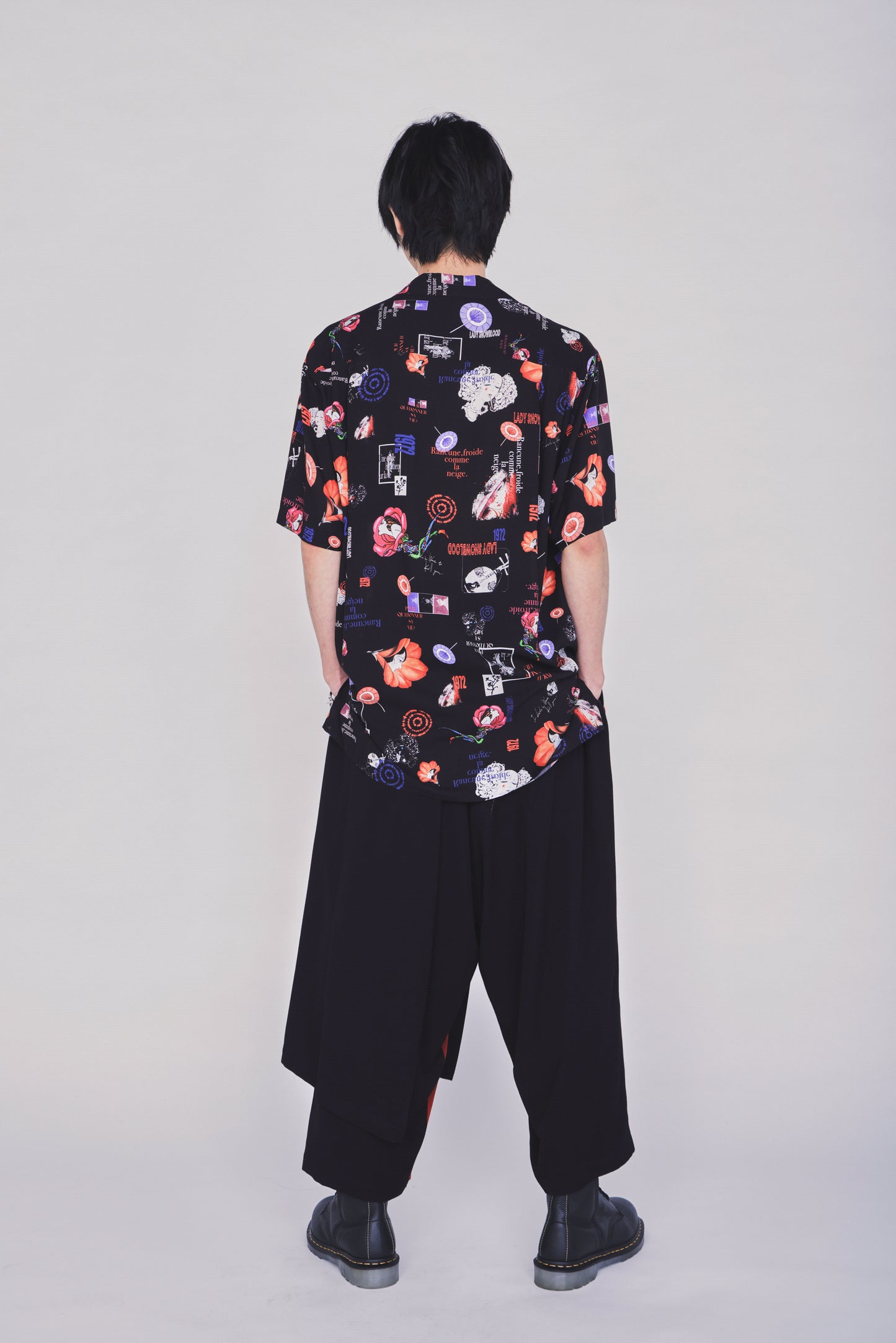 S'YTE X KAZUO KAMIMURA-LADY SNOWBLOOD PRINT WRAP PANTS
