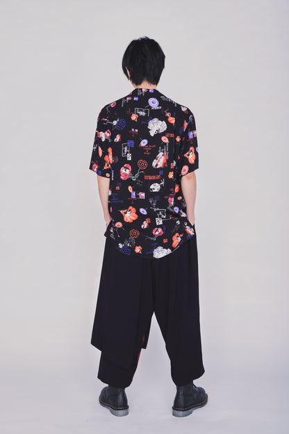 S'YTE X KAZUO KAMIMURA-LADY SNOWBLOOD PRINT WRAP PANTS