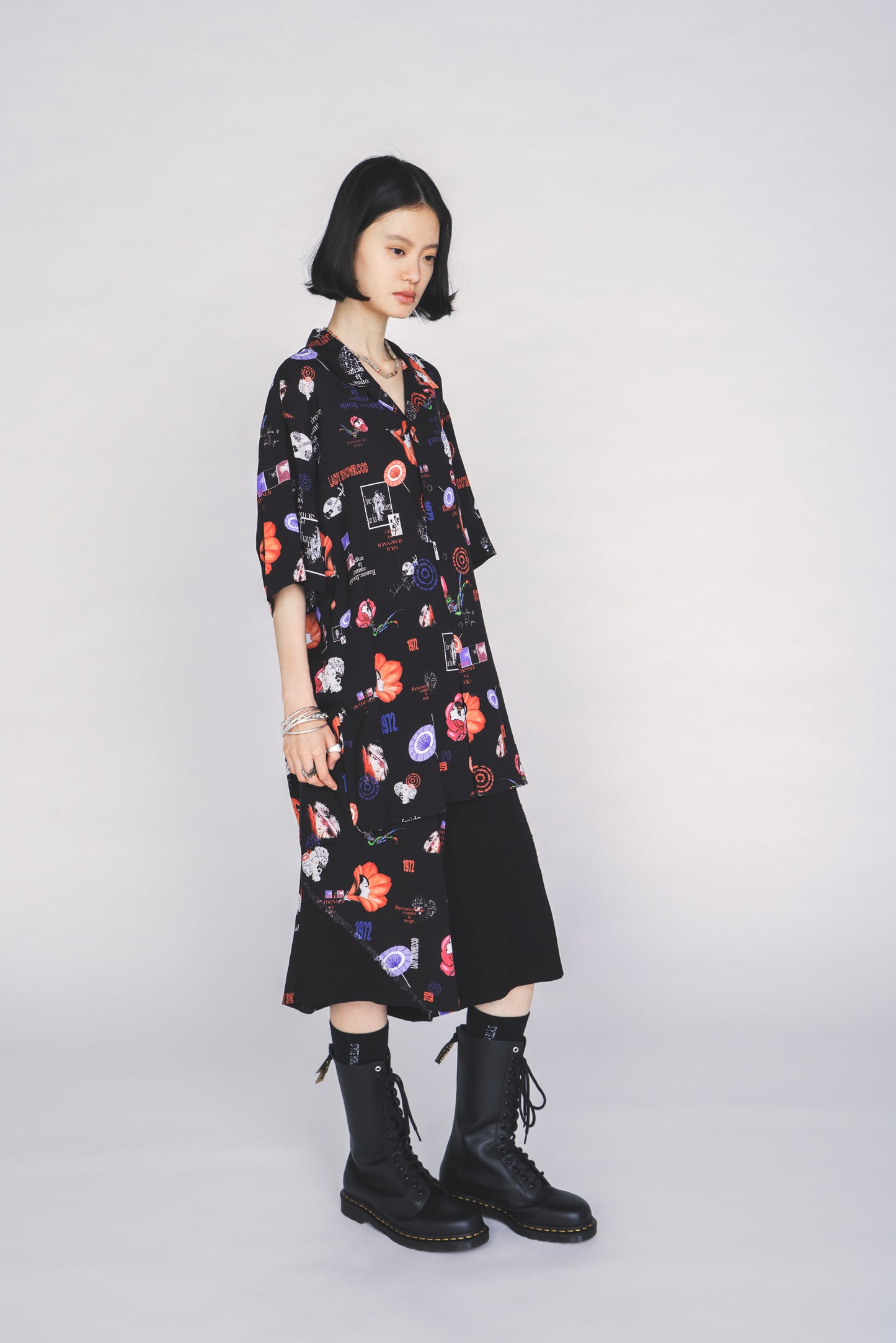 S'YTE X KAZUO KAMIMURA-ICONIC CHARACTER ALL-OVER PRINT SHORT PANTS