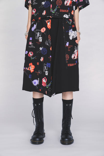 S'YTE X KAZUO KAMIMURA-ICONIC CHARACTER ALL-OVER PRINT SHORT PANTS