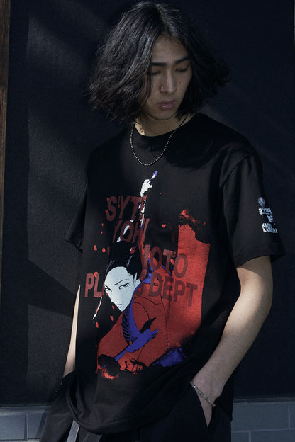 S'YTE X KAZUO KAMIMURA-LADY SNOWBLOOD PRINT T-SHIRT