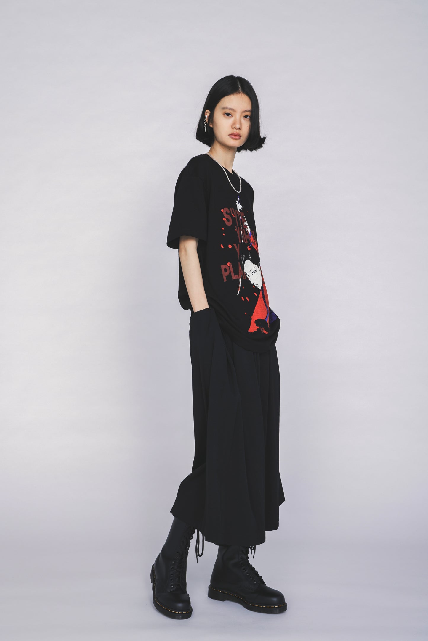 S'YTE X KAZUO KAMIMURA-LADY SNOWBLOOD PRINT T-SHIRT