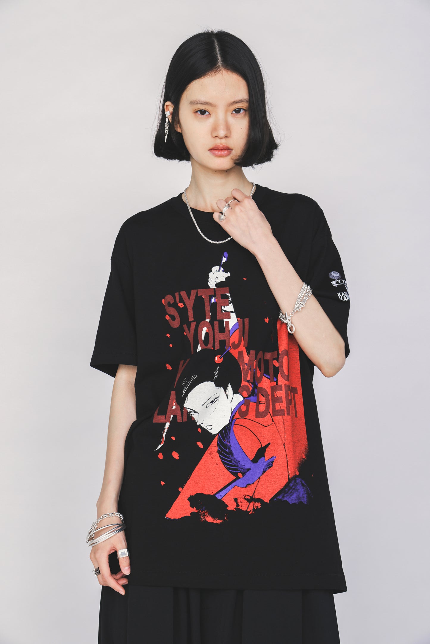 S'YTE X KAZUO KAMIMURA-LADY SNOWBLOOD PRINT T-SHIRT