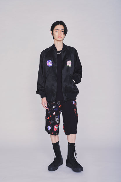 S'YTE X KAZUO KAMIMURA-LADY SNOWBLOOD EMBROIDERED BOMBER JACKET