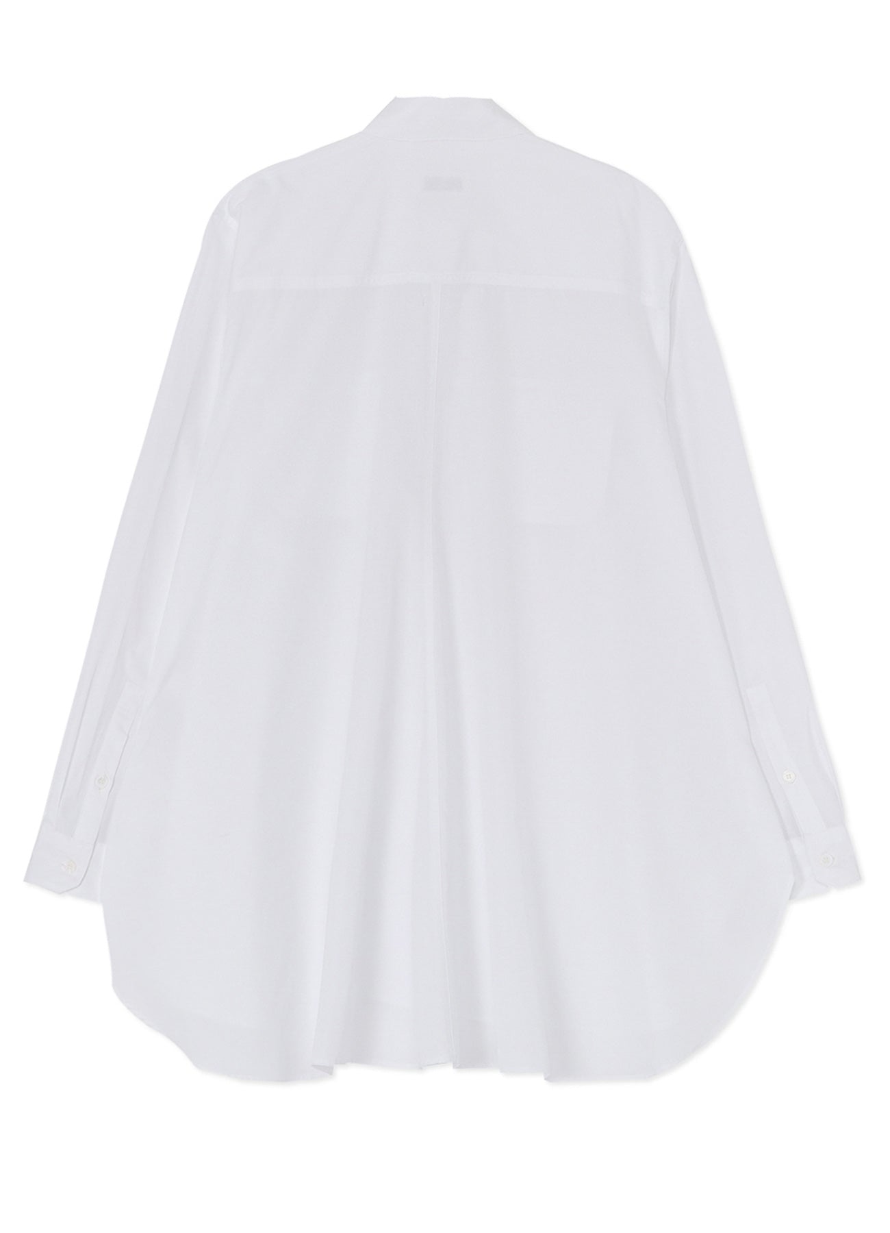 COTTON BROAD CLOTH SHIRT WITH BACK DRAPE DETAIL